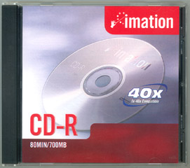 CD-R Imation 700Mb-80min, 40x. Visite nuestra sección Ventas CD-RW para discos en blanco...
